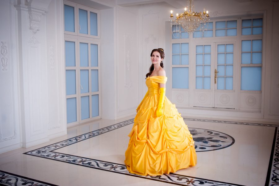 Beauty and the Beast belle disney cosplay ball gown