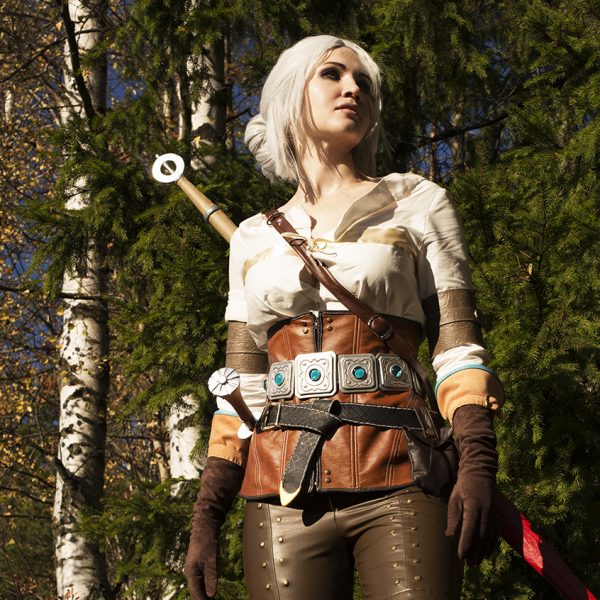 ciri cirilla the witcher 3 wild hunt cosplay forest cosplaygirl